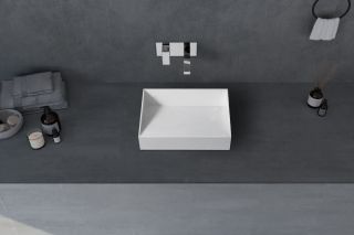 Раковина ABBER Stein AS2623 65см белый матовый